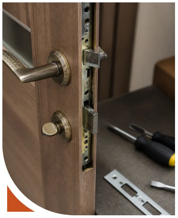 Ремонт врезного замка с выездом в Коркине от 2595 р. | Разлок-Крк